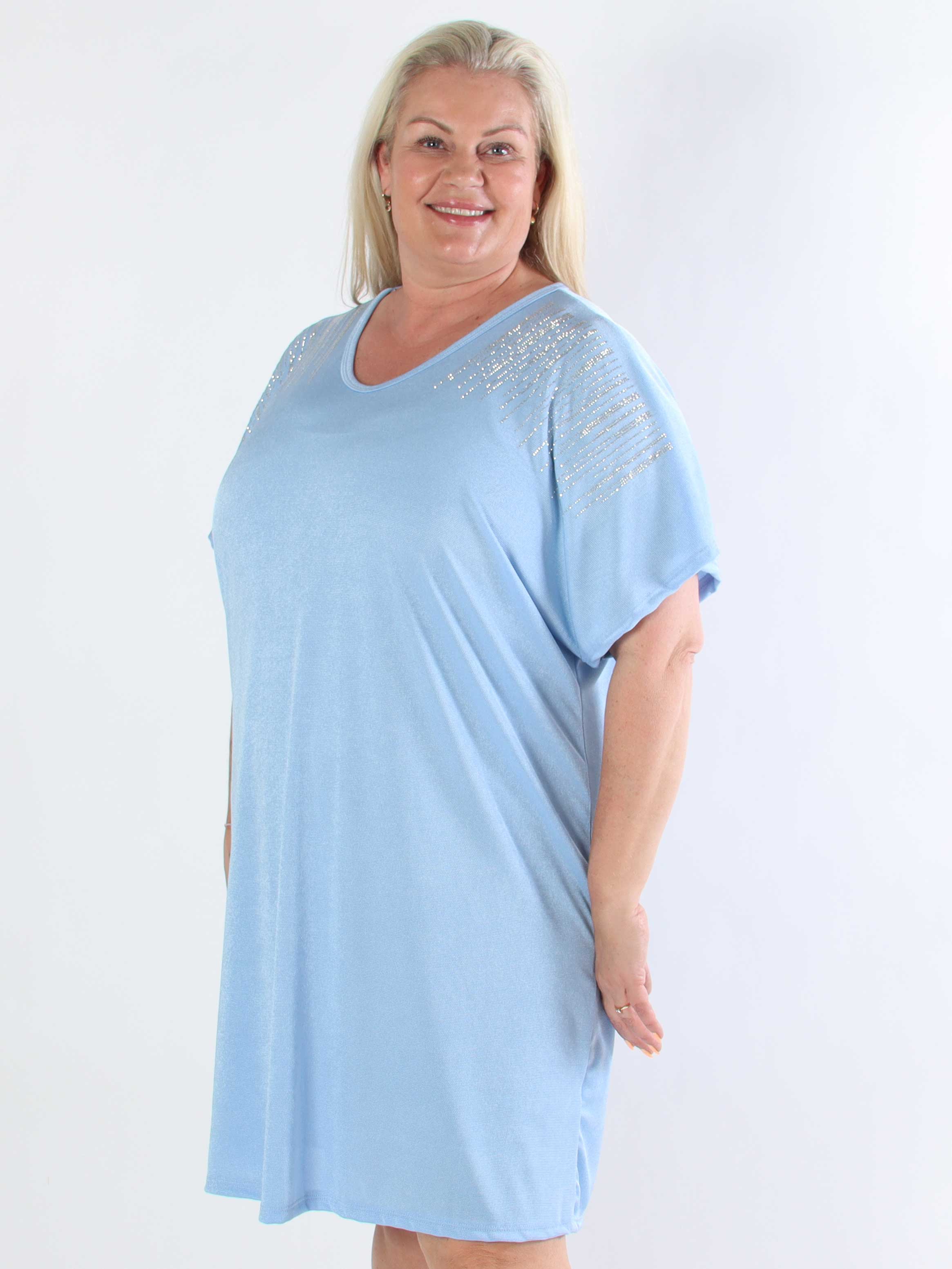 Phoebe - Viskose plus size tunikakjole similisten